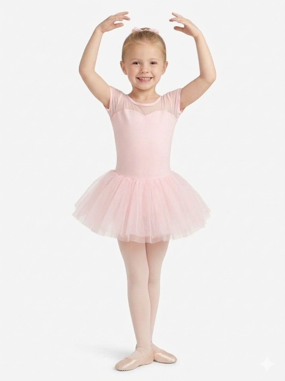 CAPEZIO Girls Pink Keyhole Back Ballet Tutu Dress Kid's Costume NWT